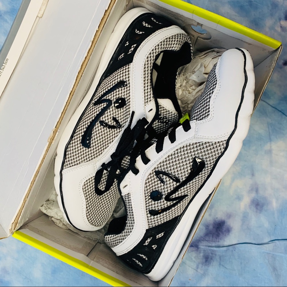 BRAND NEW ZUMBA SHOES IN BLACK AND WHITE